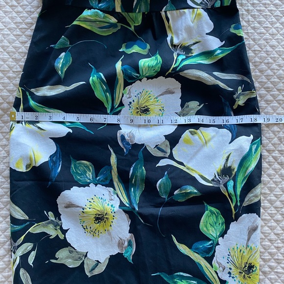 Y2K Floral Black Dress bodycon back zipper Size S/M EUC - Picture 7 of 12